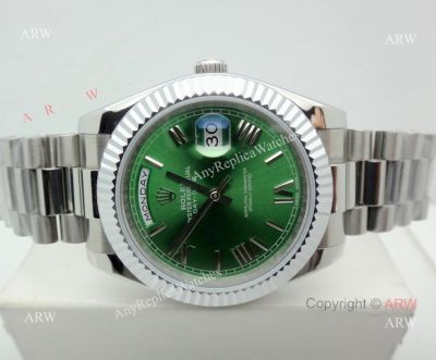 Rolex Day Date President Replica Watch Oyster Perpetual Olive Green Face 40mm